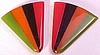 BP185 four color laminated bakelite wedge dress clips